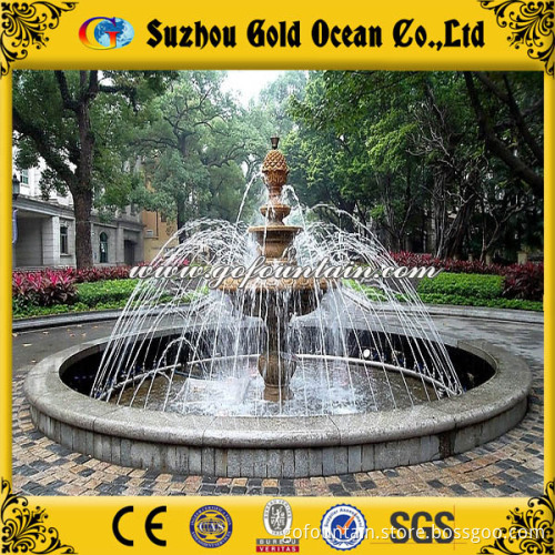 Small Outdoor Sculpture Fountain in The Round Pool